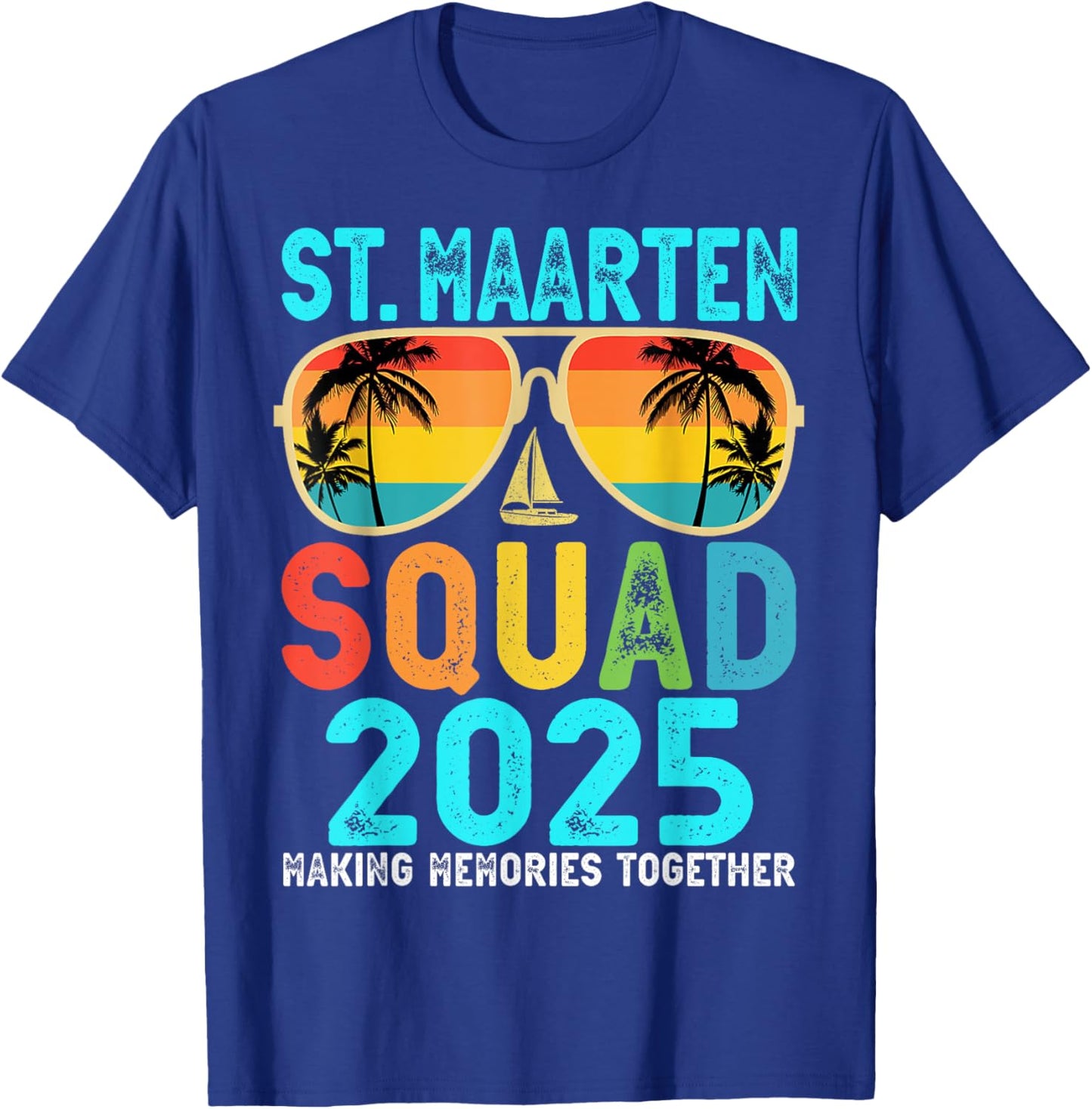 St.Maarten Squad 2025 Vacation Friends Family Matching Group T-Shirt - T-Shirt | Royal