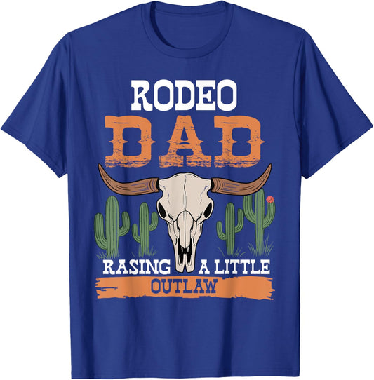 Dad Birthday Cowboy Cowgirl Western Rodeo Daddy Bday Party T-Shirt - T-Shirt | Royal