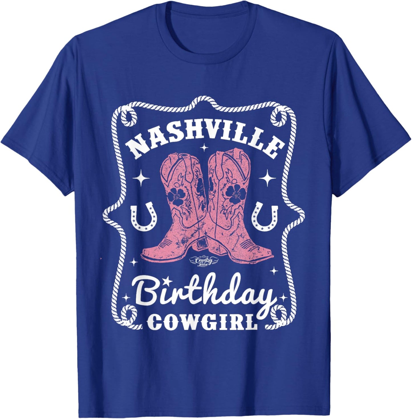 Nashville Birthday Cowgirl Nashville Birthday T-Shirt - T-Shirt | Royal