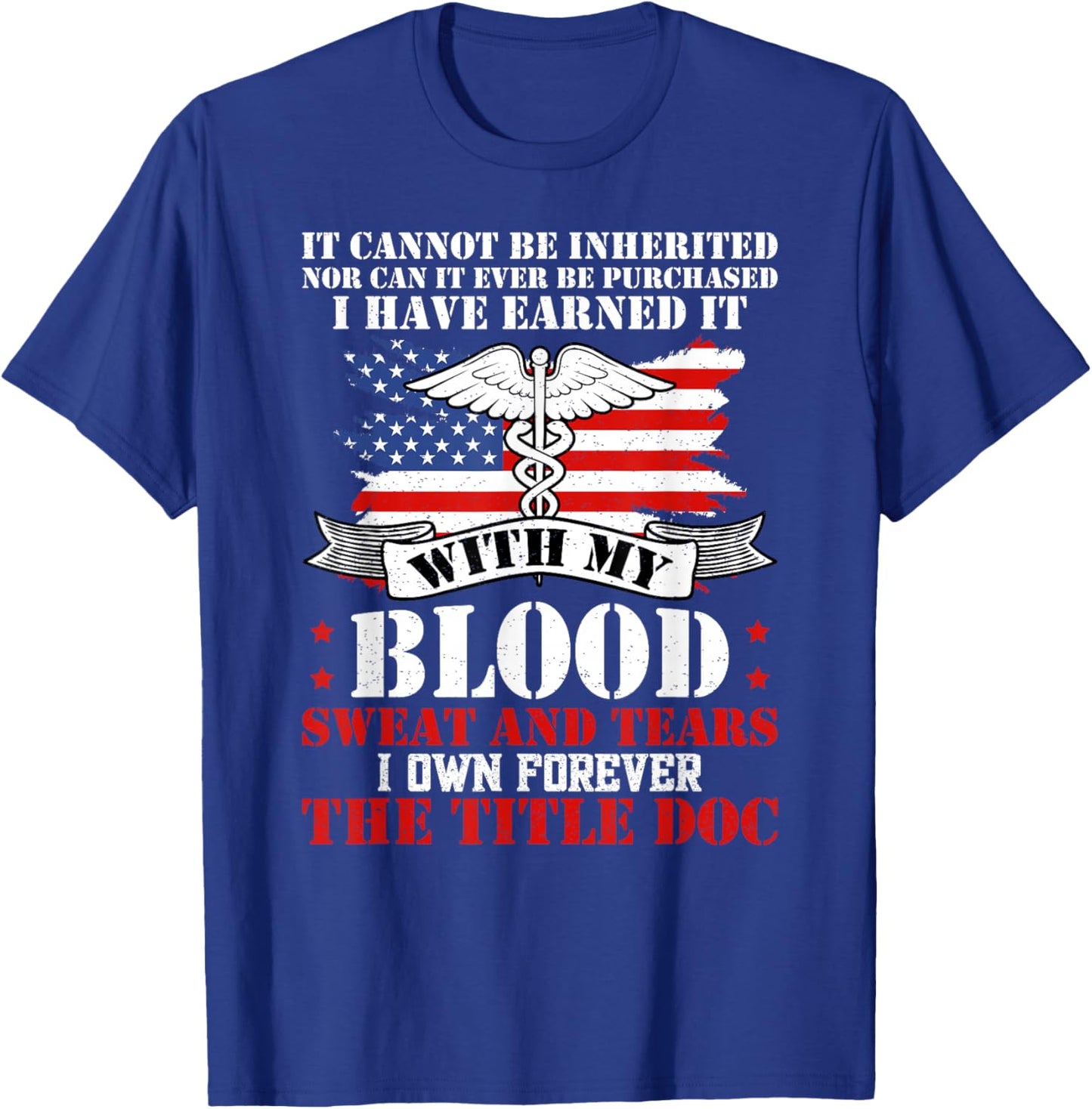 The Title Doc Combat Medic Proud Combat Medics T-Shirt - T-Shirt | Royal