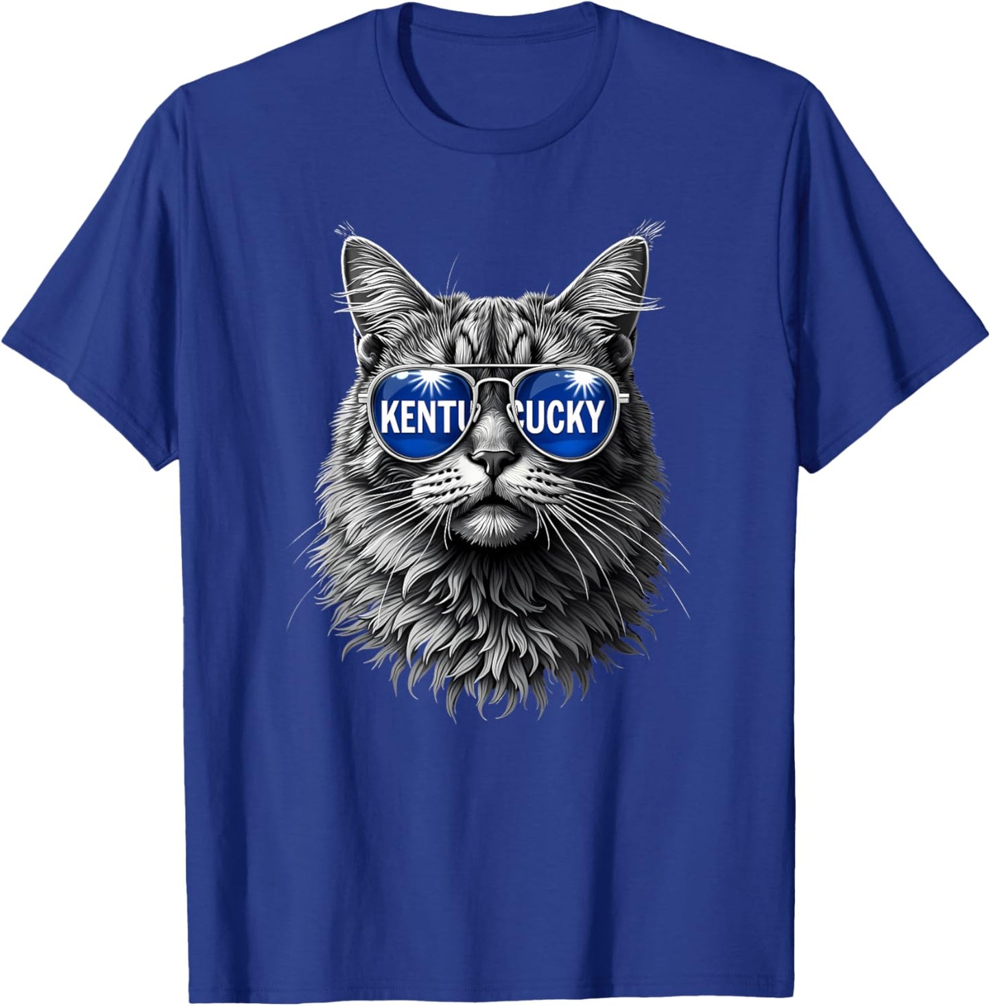 Funny Cat Lovers Kentucky Men Women Co. Cat Lovers Graphic Last Name Kentucky Retro Vintage T-Shirt - T-Shirt | Royal