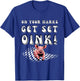 PIG Race Team Pig Running Team funny Pic Racing T-Shirt - T-Shirt | Royal