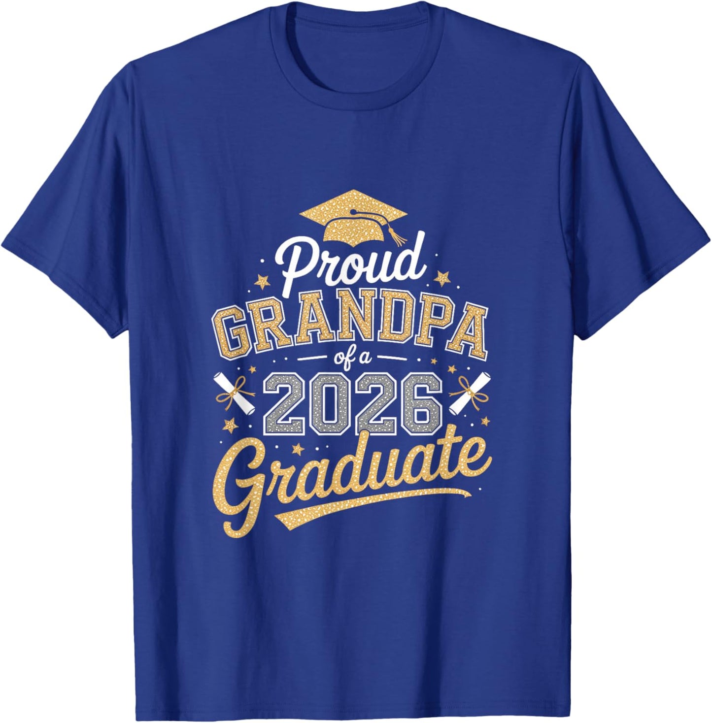 Proud Grandpa of a 2026 Graduate! Graduation Design T-Shirt - T-Shirt | Royal