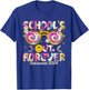 Tie Dye School's Out Forever Retirement 2024 Retired Teacher T-Shirt - T-Shirt | Royal