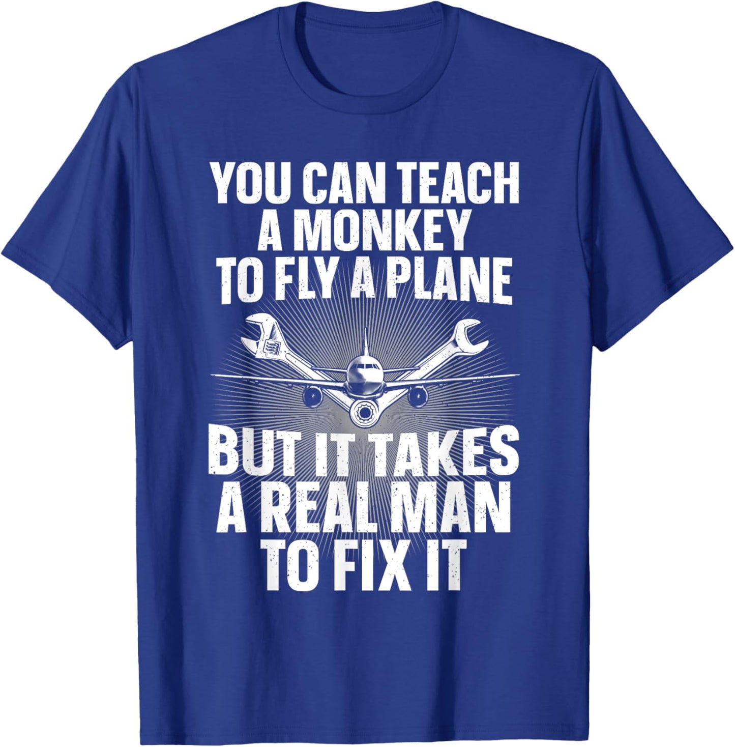 Funny Aircraft Mechanic Art Boys Aircraft Technician T-Shirt - T-Shirt | Royal