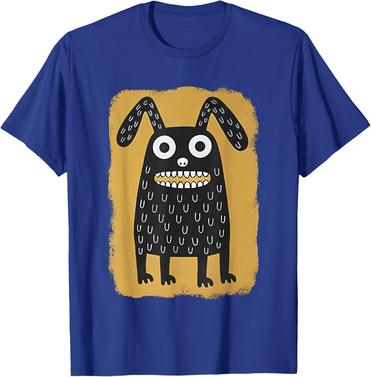Creepy Cute Monster Dog Funny T-Shirt - T-Shirt | Royal