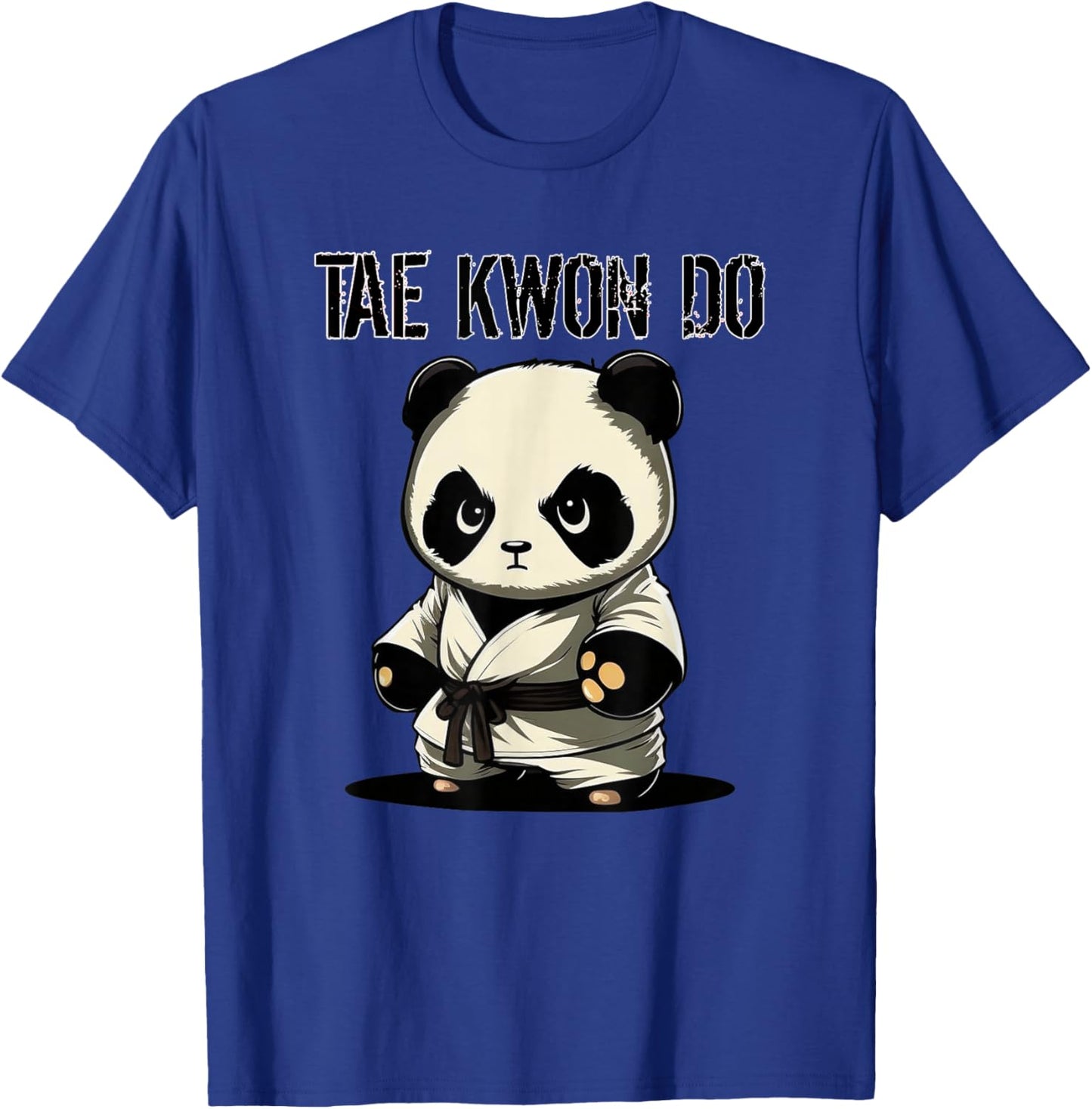 Panda Taekwondo - Cute Korean Martial Arts Panda T-Shirt - T-Shirt | Royal