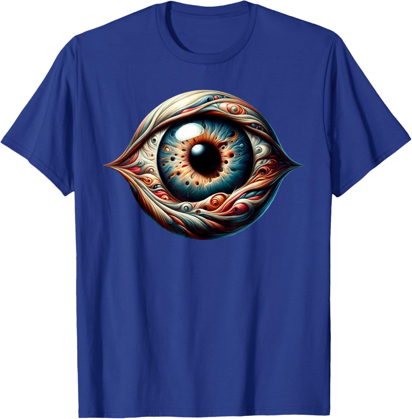 Eyeball Creepy Eye T-Shirt - T-Shirt | Royal