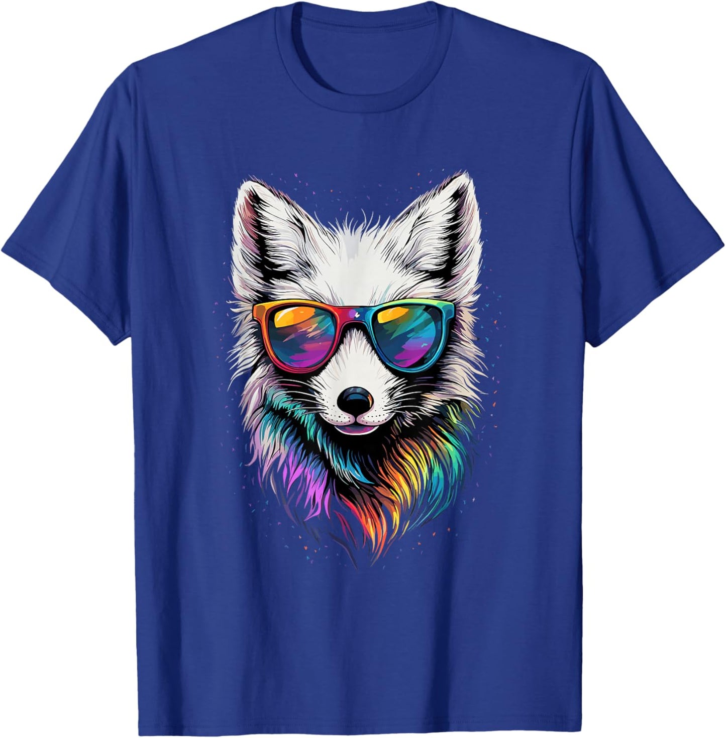 Fox Fleece White Fox Snow Fox Fleece T-Shirt - T-Shirt | Royal
