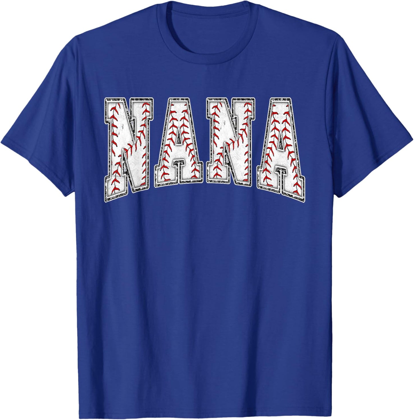 Baseball Nana Baseball Nephew Mothers Day Women Proud Retro T-Shirt - T-Shirt | Royal
