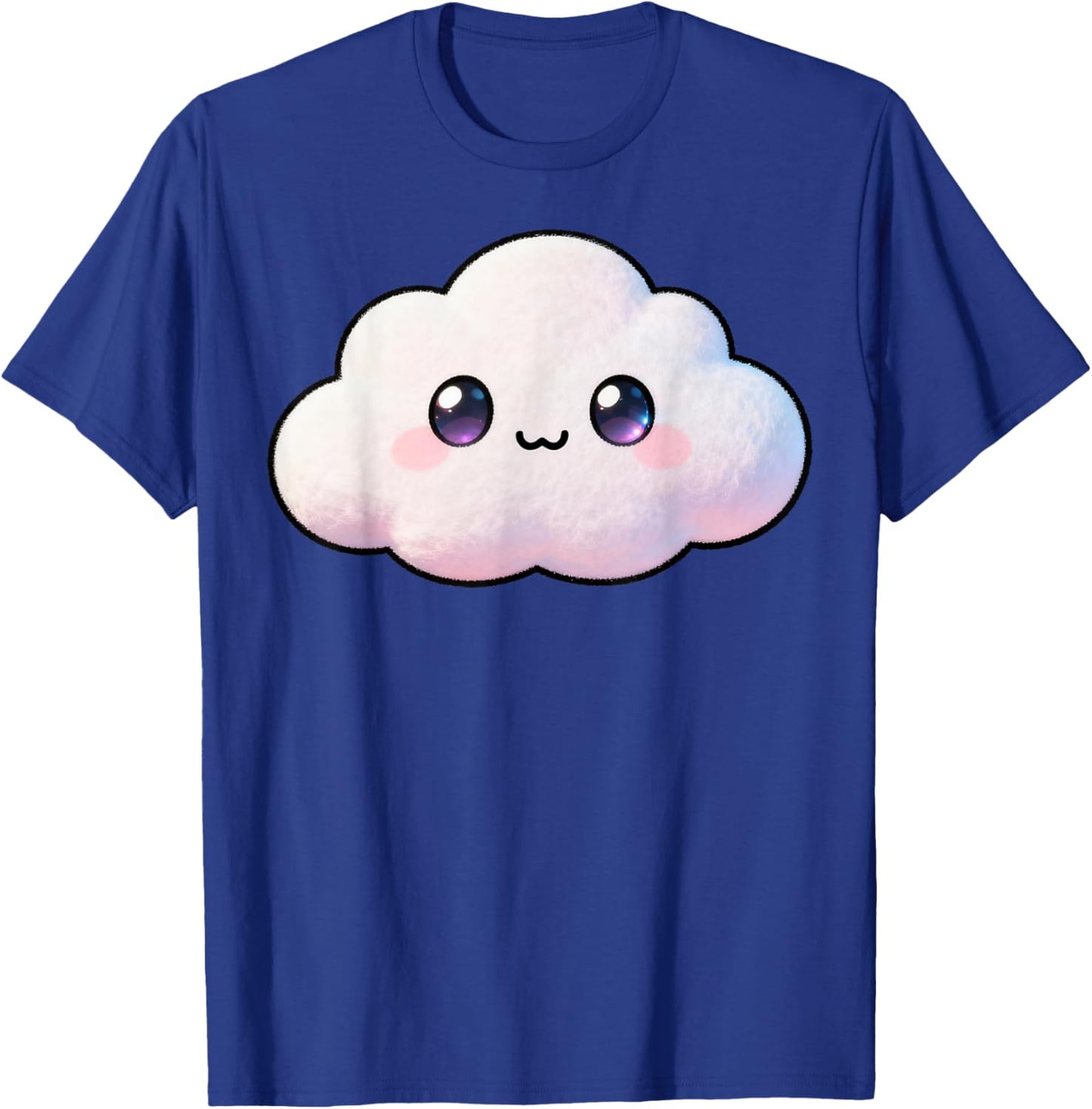 Cute Kawaii White Cloud Costume Pastel Aesthetic T-Shirt - T-Shirt | Royal