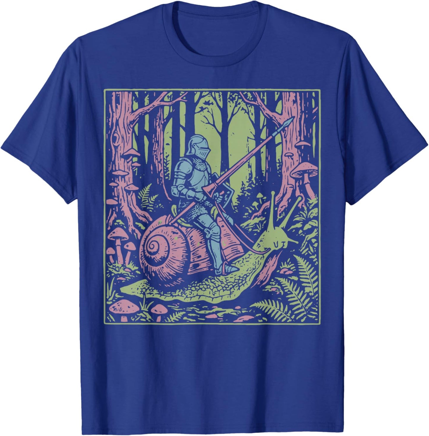Ritter Reitende Schnecke Schnecke T-Shirt - T-Shirt | Royal