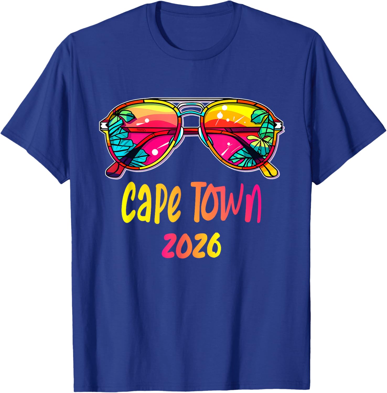 Cape Town 2026 Sunglasses Outfit Cape Town 2026 T-Shirt - T-Shirt | Royal
