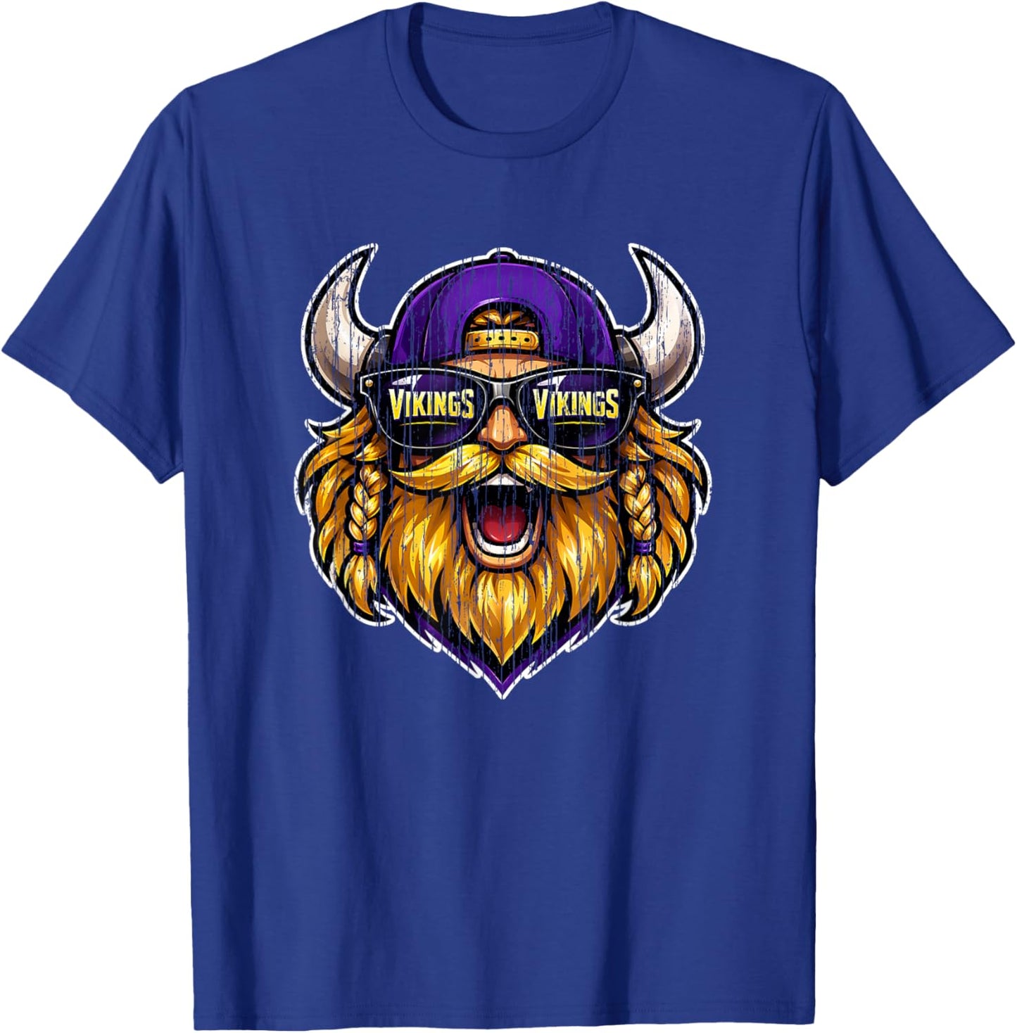 Vikings Retro Gift Women Boys Girls Kids T-Shirt - T-Shirt | Royal