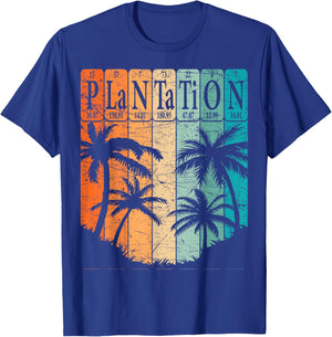 Plantation Periodic Table Elements Plantation Florida Retro T-Shirt - T-Shirt | Royal