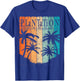 Plantation Periodic Table Elements Plantation Florida Retro T-Shirt - T-Shirt | Royal