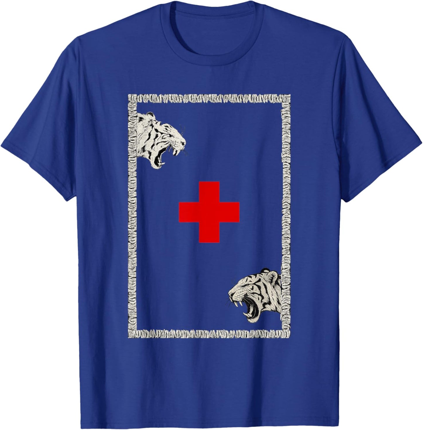 2hollis Tiger Design T-Shirt - T-Shirt | Royal