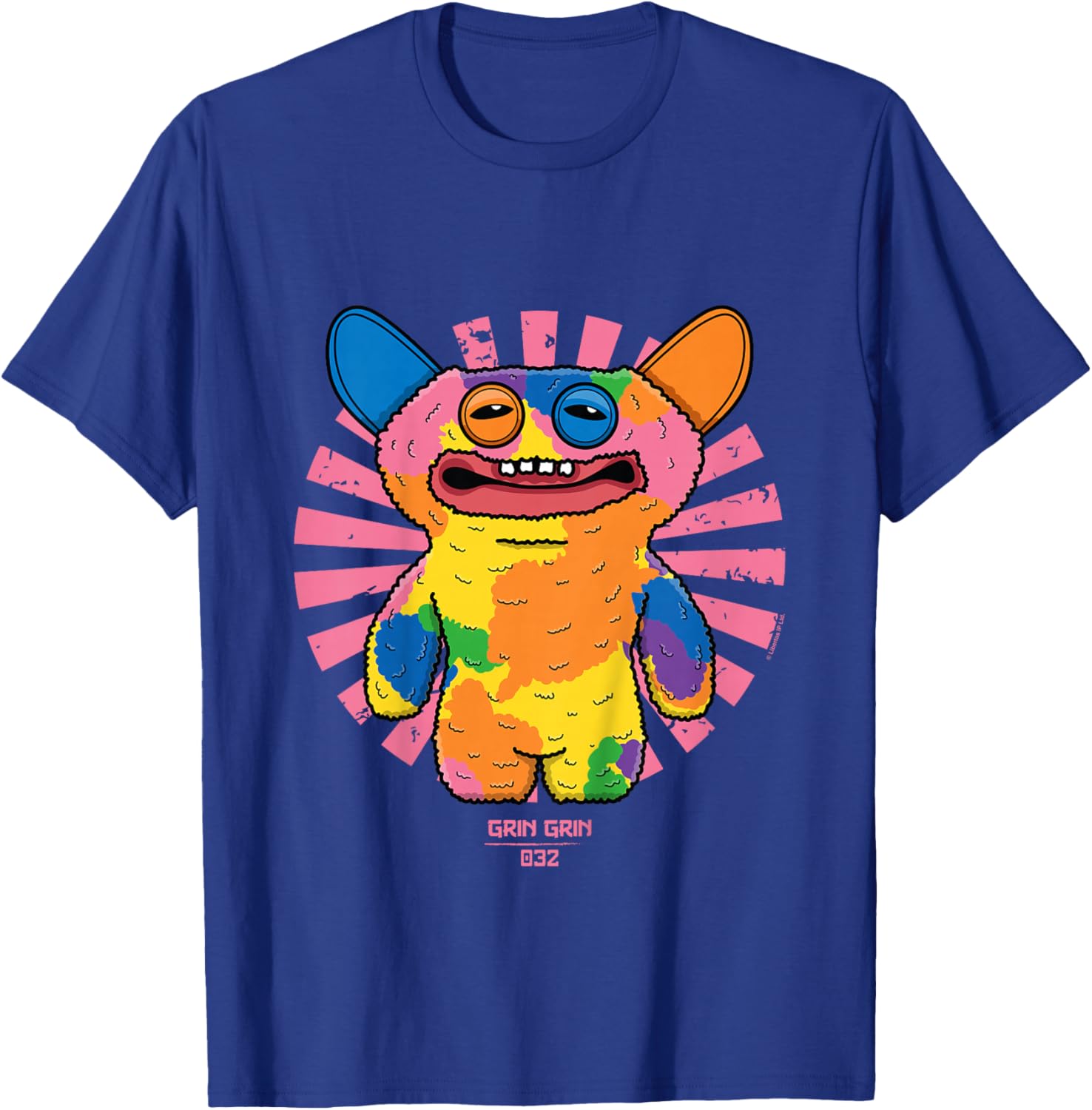 Fuggler Grin Grin Snuggler Retro Japanese Text Kids T-Shirt - T-Shirt | Royal