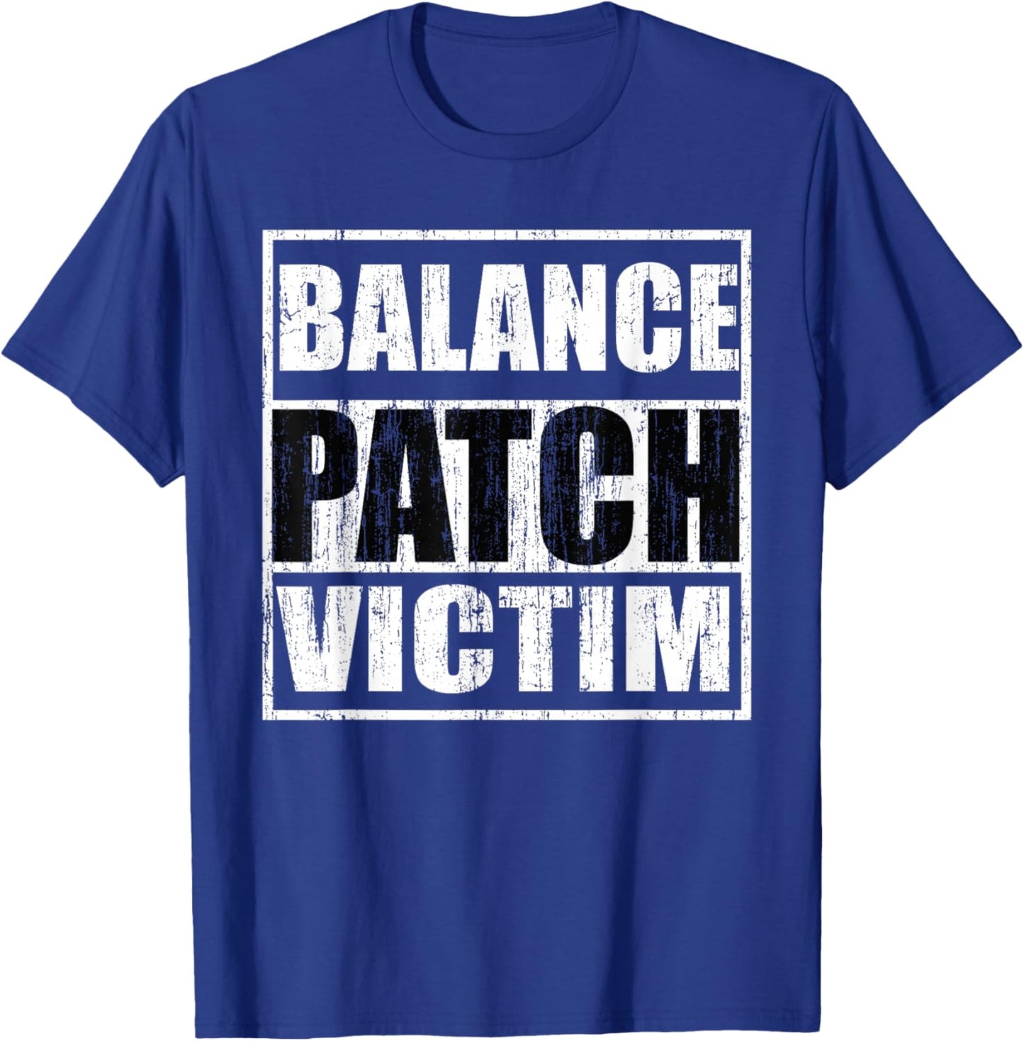 Balance Patch Victim Vintage T-Shirt - T-Shirt | Royal