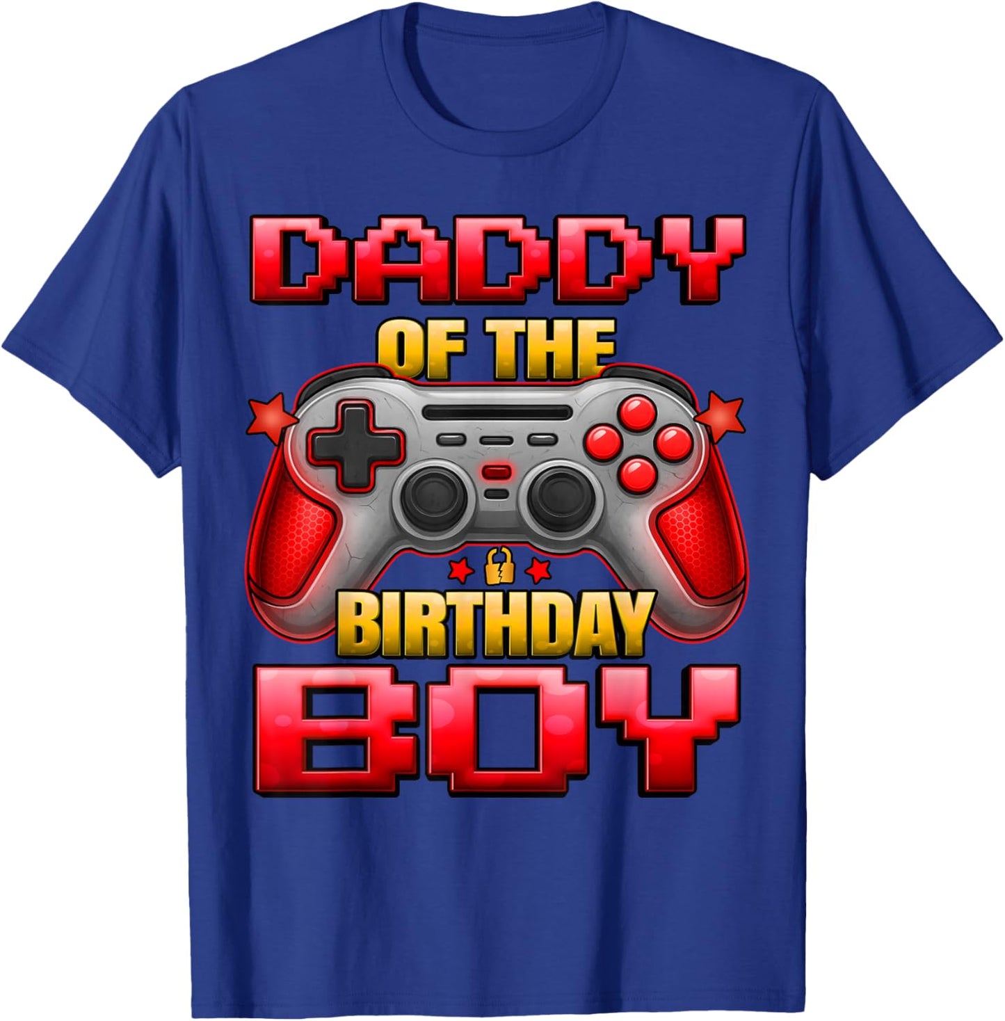 Daddy of The Birthday Boy Dad of Boys Matching Family Father T-Shirt - T-Shirt | Royal