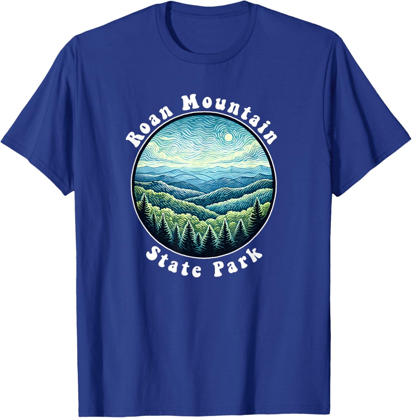Roan Mountain State Park Tennessee Mountains Souvenir T-Shirt - T-Shirt | Royal