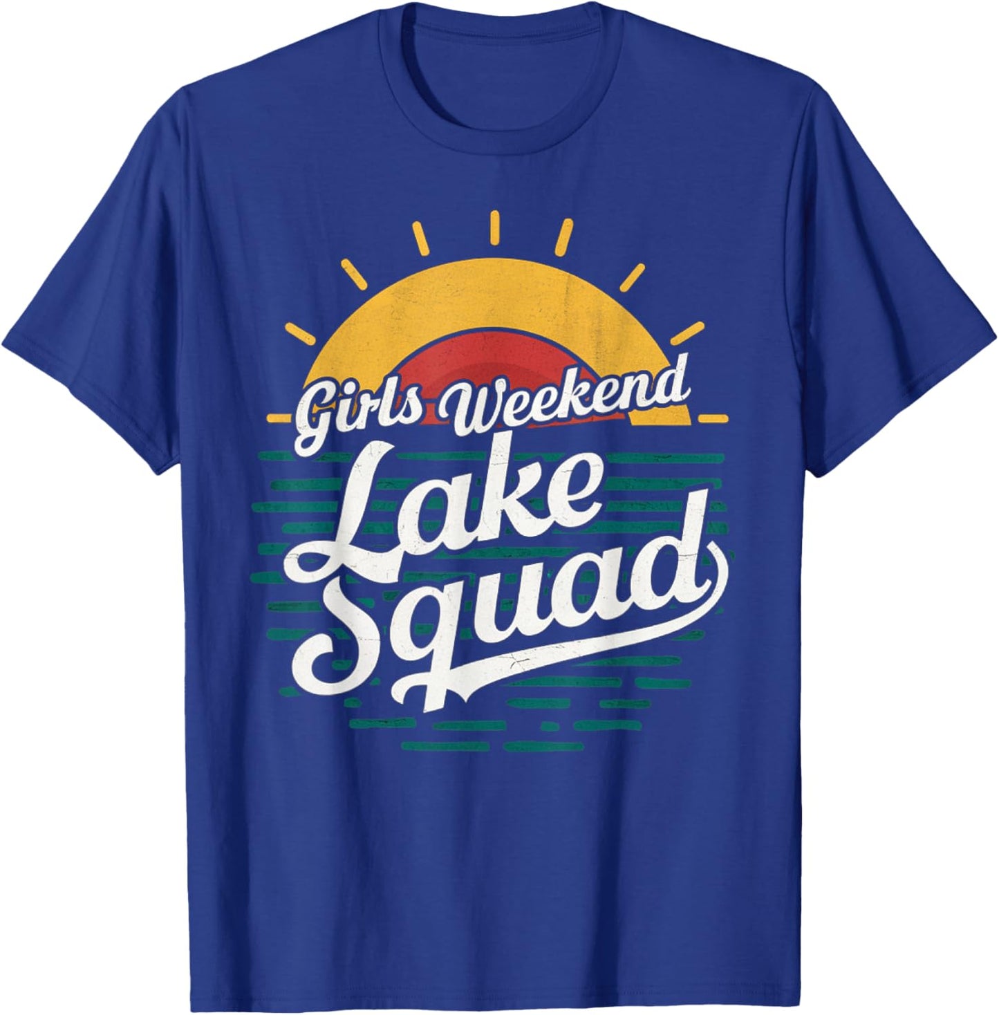 Retro Girls Weekend Girls Trip Mother Daughter Lake Squad T-Shirt - T-Shirt | Royal