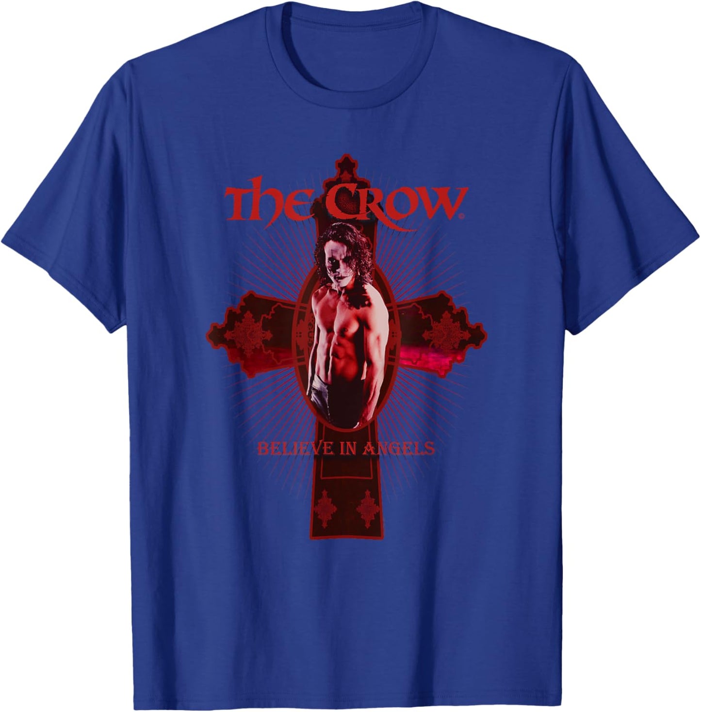 The Crow – Believe In Angels Cross T-Shirt - T-Shirt | Royal