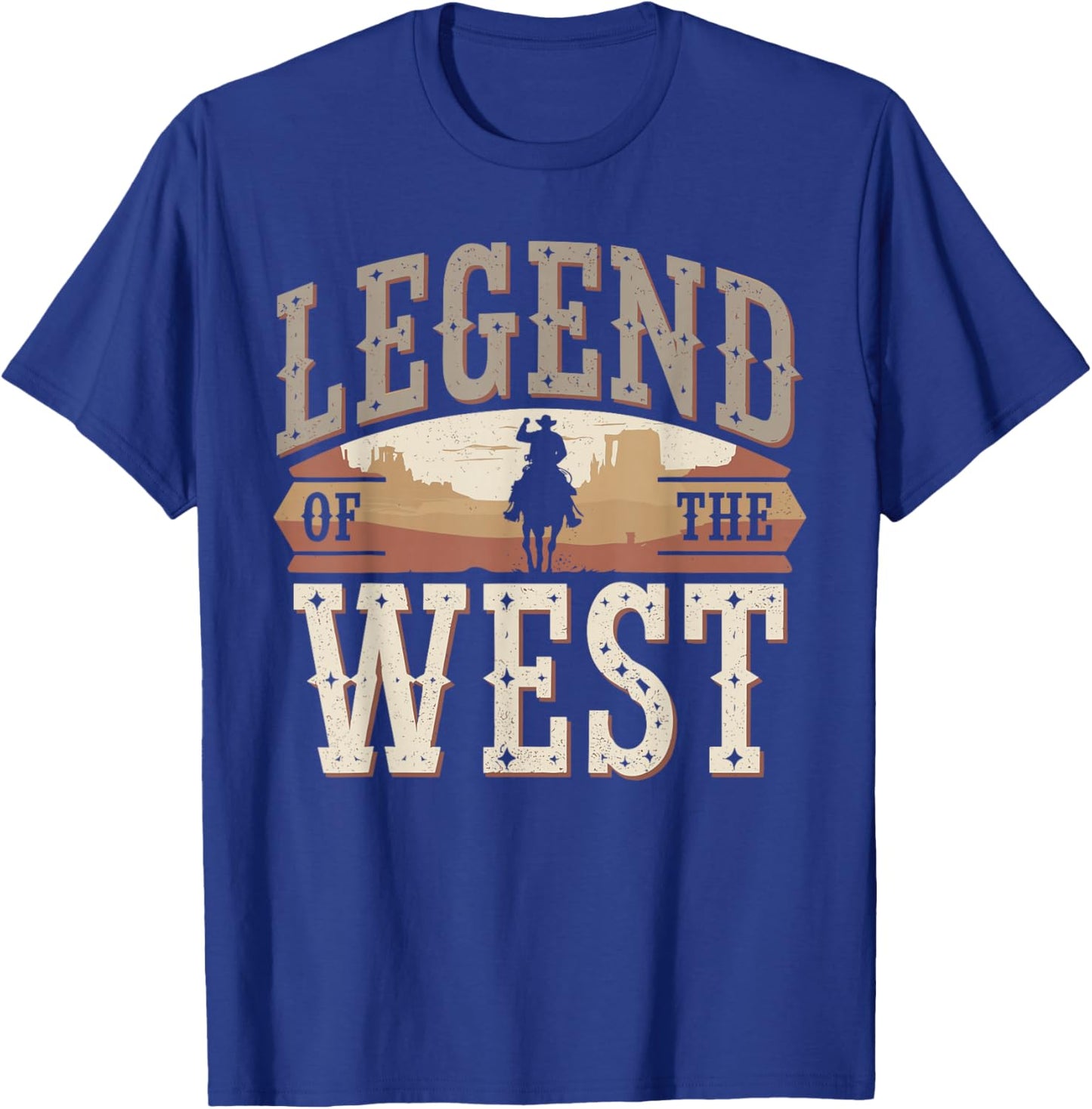 Old Western Film Fan Classic Cowboy Culture and Wild West T-Shirt - T-Shirt | Royal