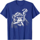 Monkey Smoking Cigars Funny Zoo Animal Art Graphic T-Shirt - T-Shirt | Royal
