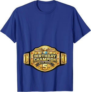 5th Wrestler Birthday Wrestling Champion Party Kids Boys T-Shirt - T-Shirt | Royal