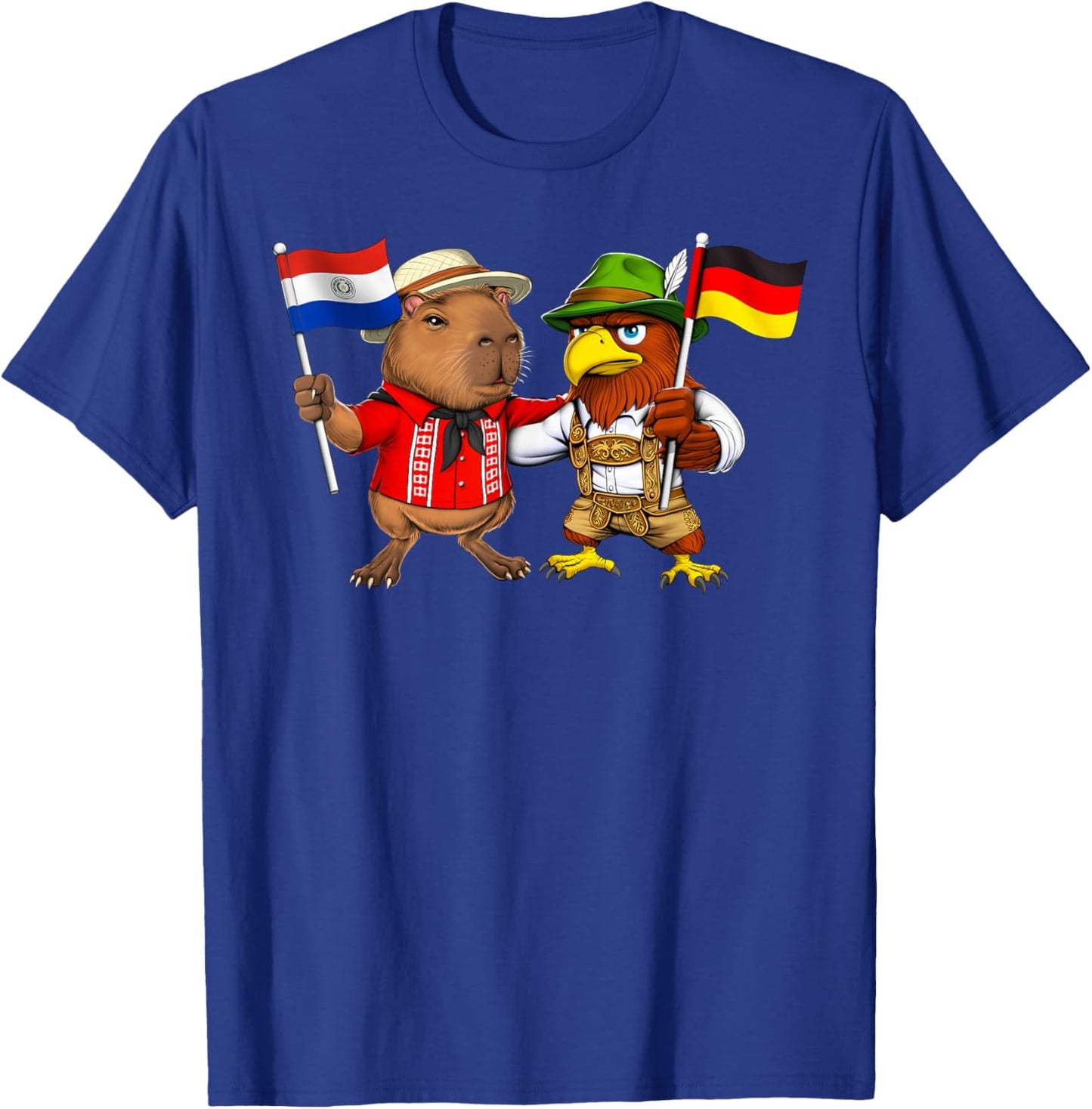 Paraguay Deutschland Wurzeln Paraguayanische Flagge Stolzer T-Shirt - T-Shirt | Royal