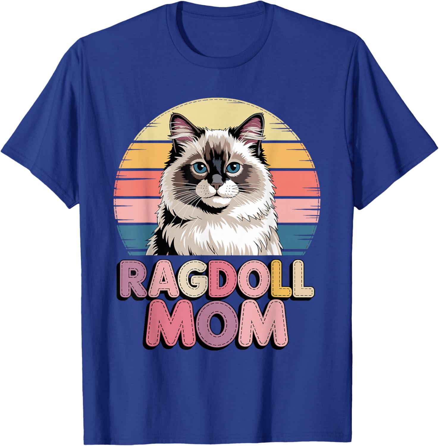 Retro Ragdoll Mom Ragdolls T-Shirt - T-Shirt | Royal