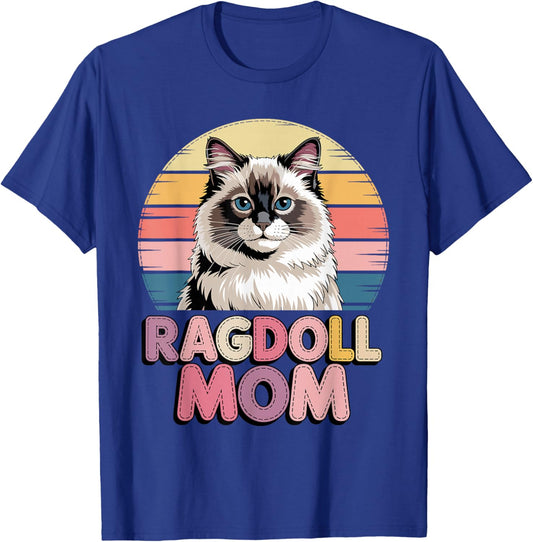 Retro Ragdoll Mom Ragdolls T-Shirt - T-Shirt | Royal