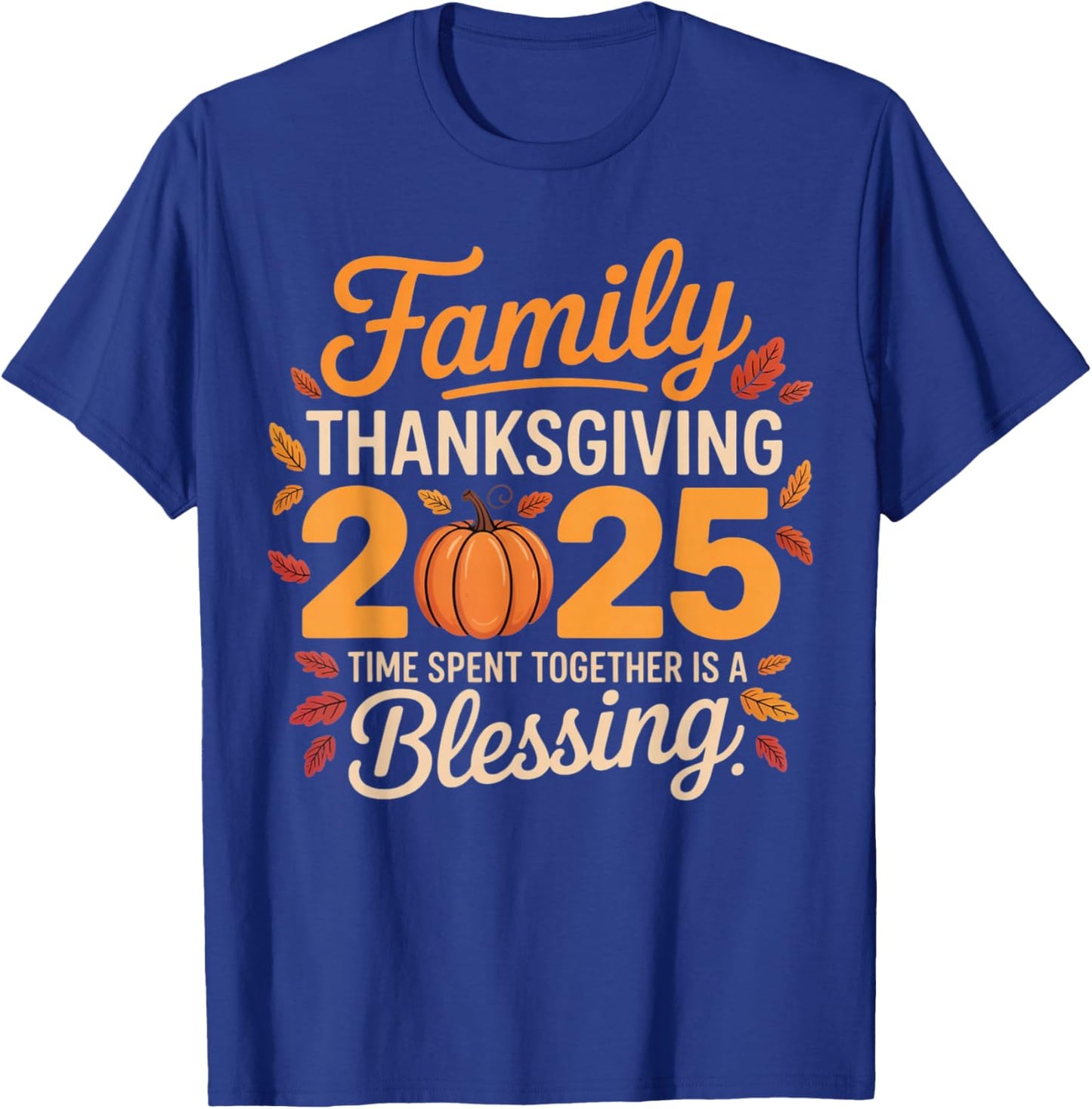 Family Thanksgiving 2025 Thanksgiving Crew Matching Group T-Shirt - T-Shirt | Royal