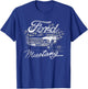 Ford Mustang Flags T-Shirt - T-Shirt | Royal