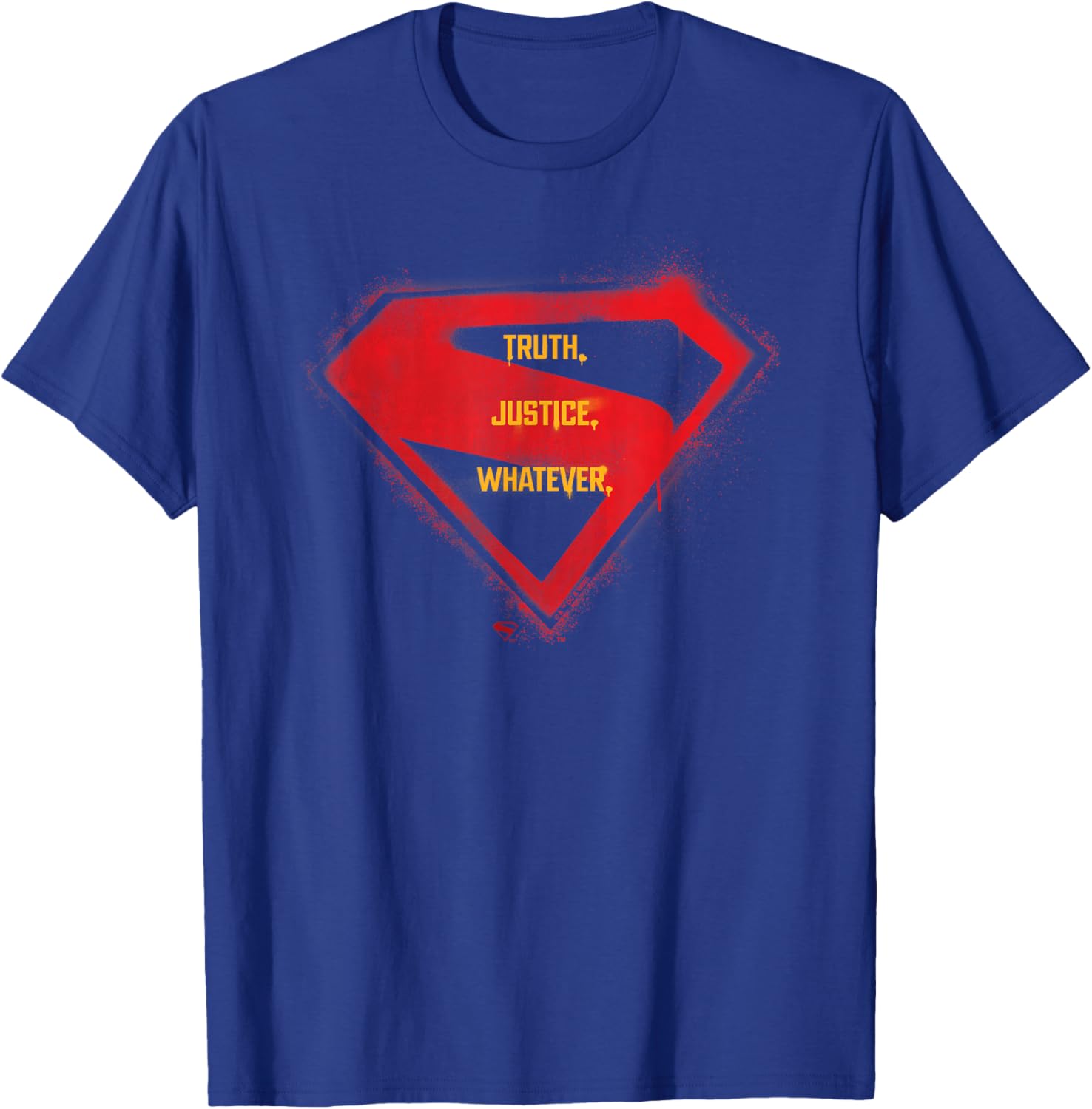 Supergirl 2026 Truth, Justice, Whatever Over Logo T-Shirt - T-Shirt | Royal