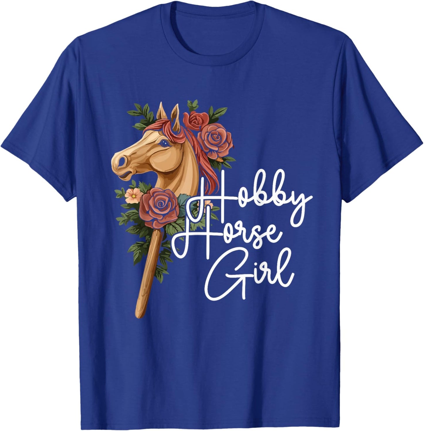 Funny Hobby Horsing Cute Hobby Horse Girls Women T-Shirt - T-Shirt | Royal