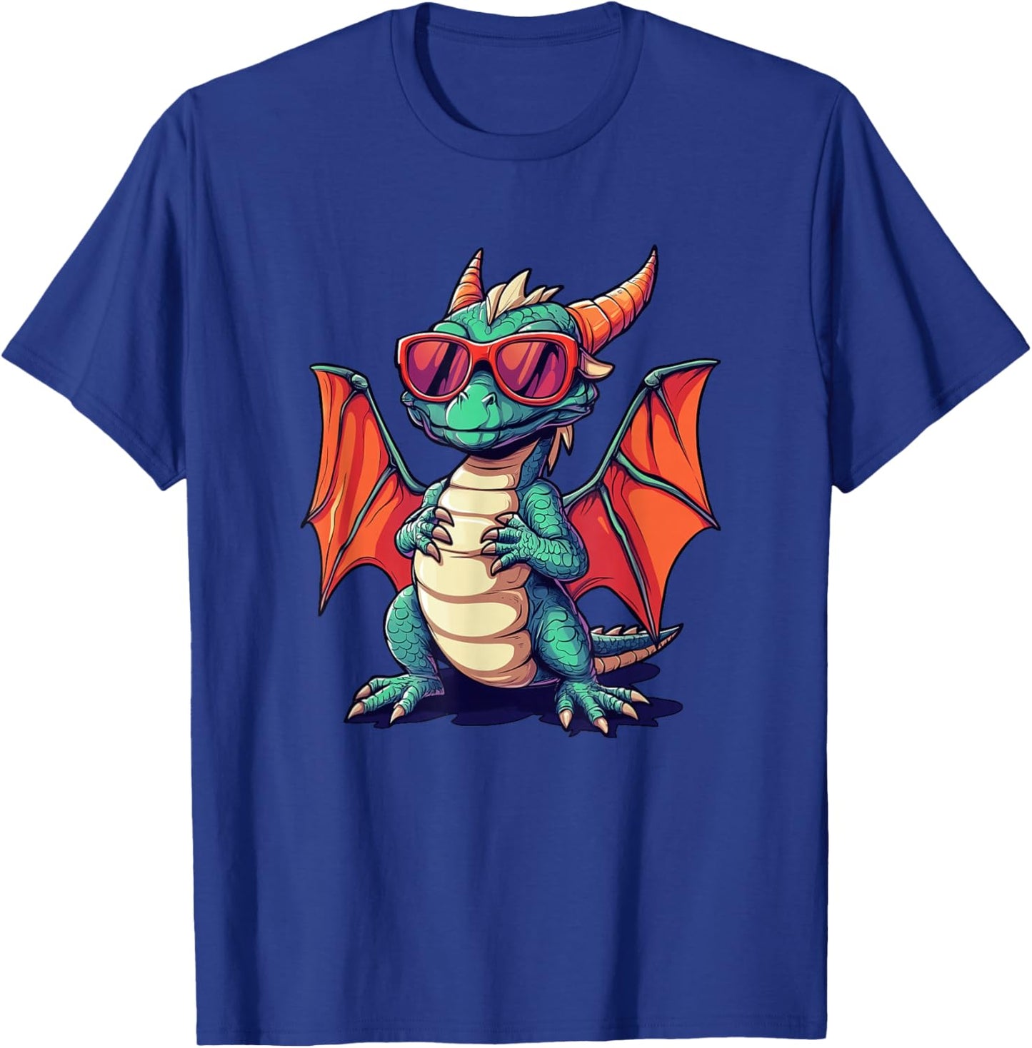 Vintage Dragon Sunglasses Dragon Lover Design Men Women T-Shirt - T-Shirt | Royal