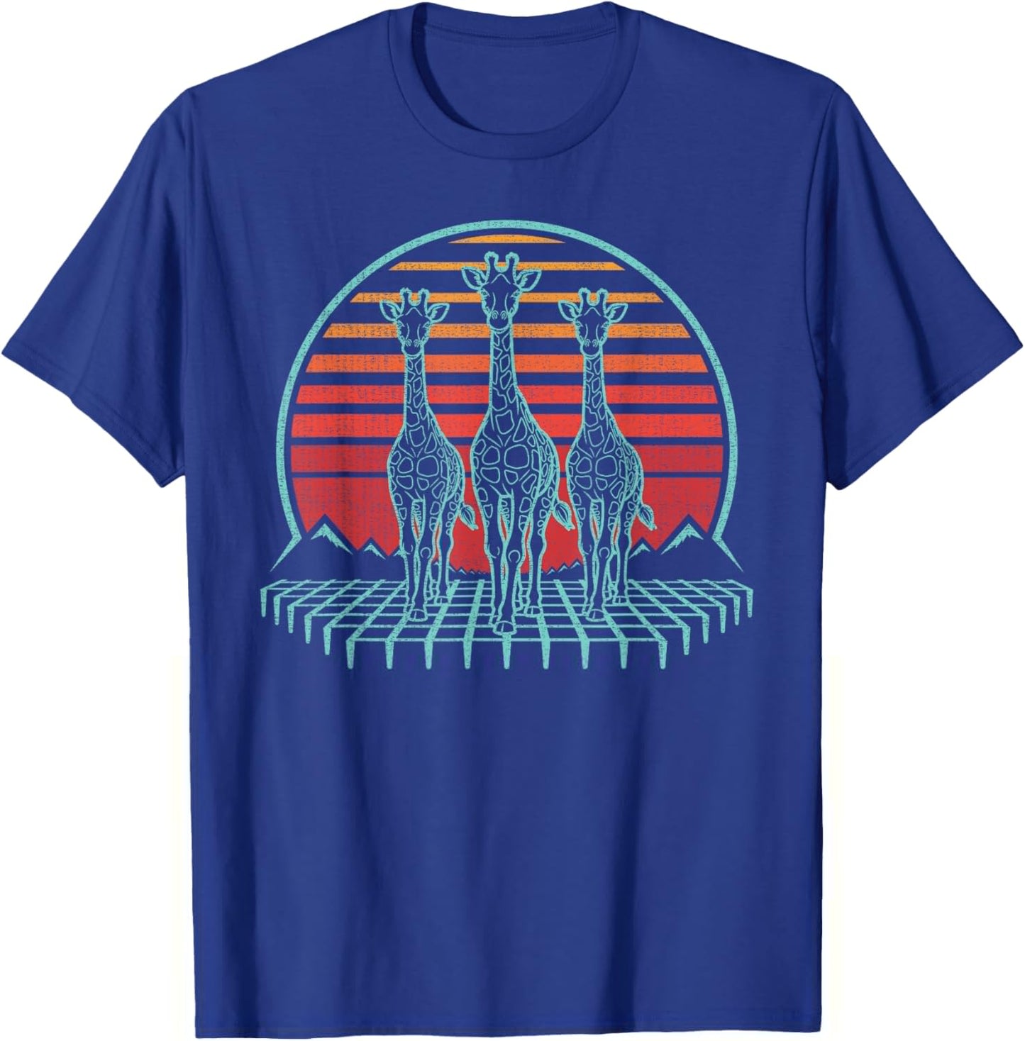 Giraffe Lover Animal Retro Vintage 80s T-Shirt - T-Shirt | Royal