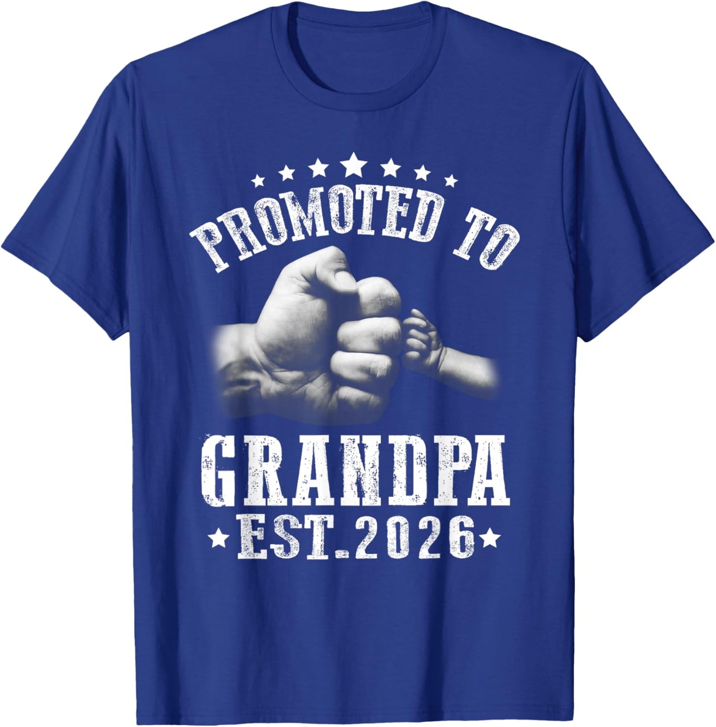 Promoted to Grandpa est 2026, Soon to Be Grandpa 2026 T-Shirt - T-Shirt | Royal