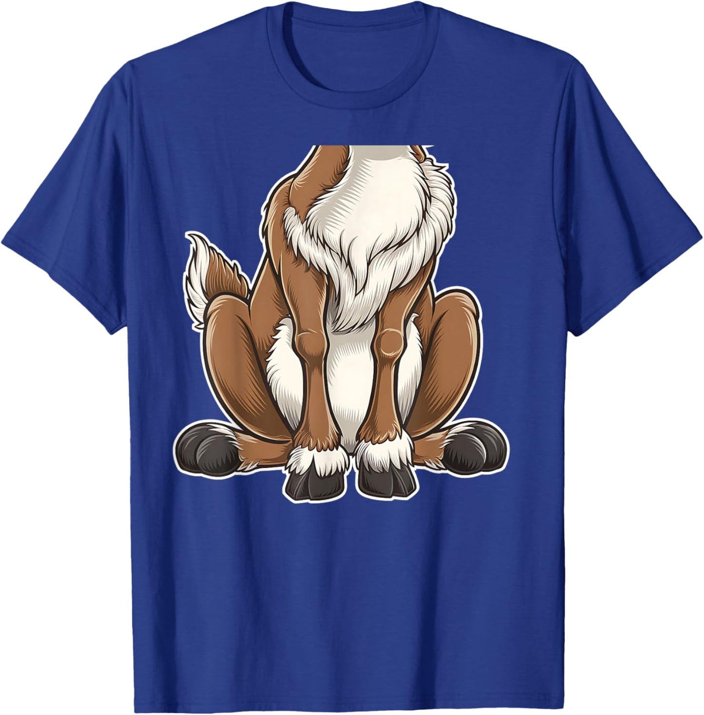 Funny Reindeer Adult Kids Men Women Brown Deer Costume T-Shirt - T-Shirt | Royal