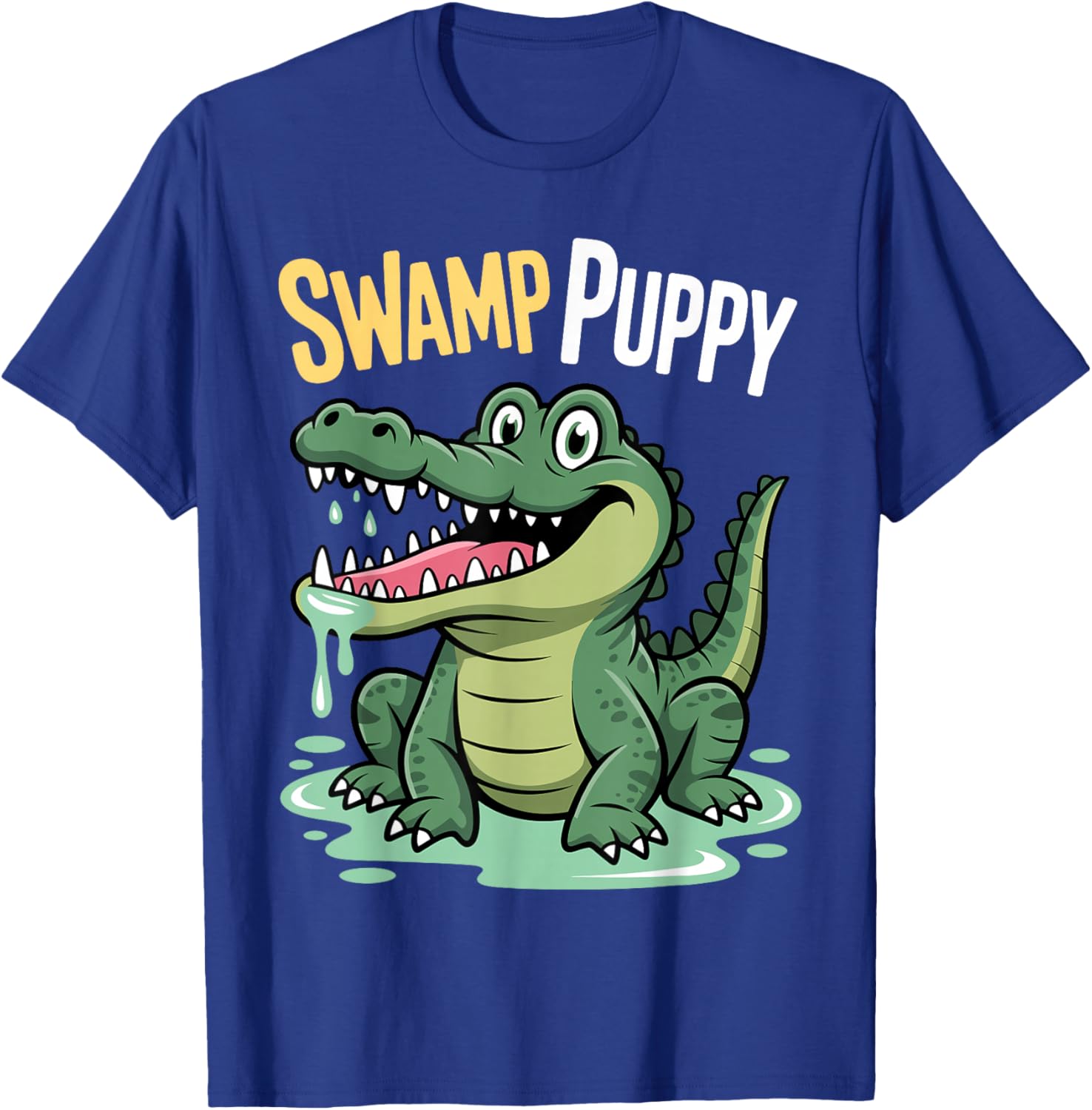 Funny Alligator Design Women Kids Crocodile Lovers T-Shirt - T-Shirt | Royal