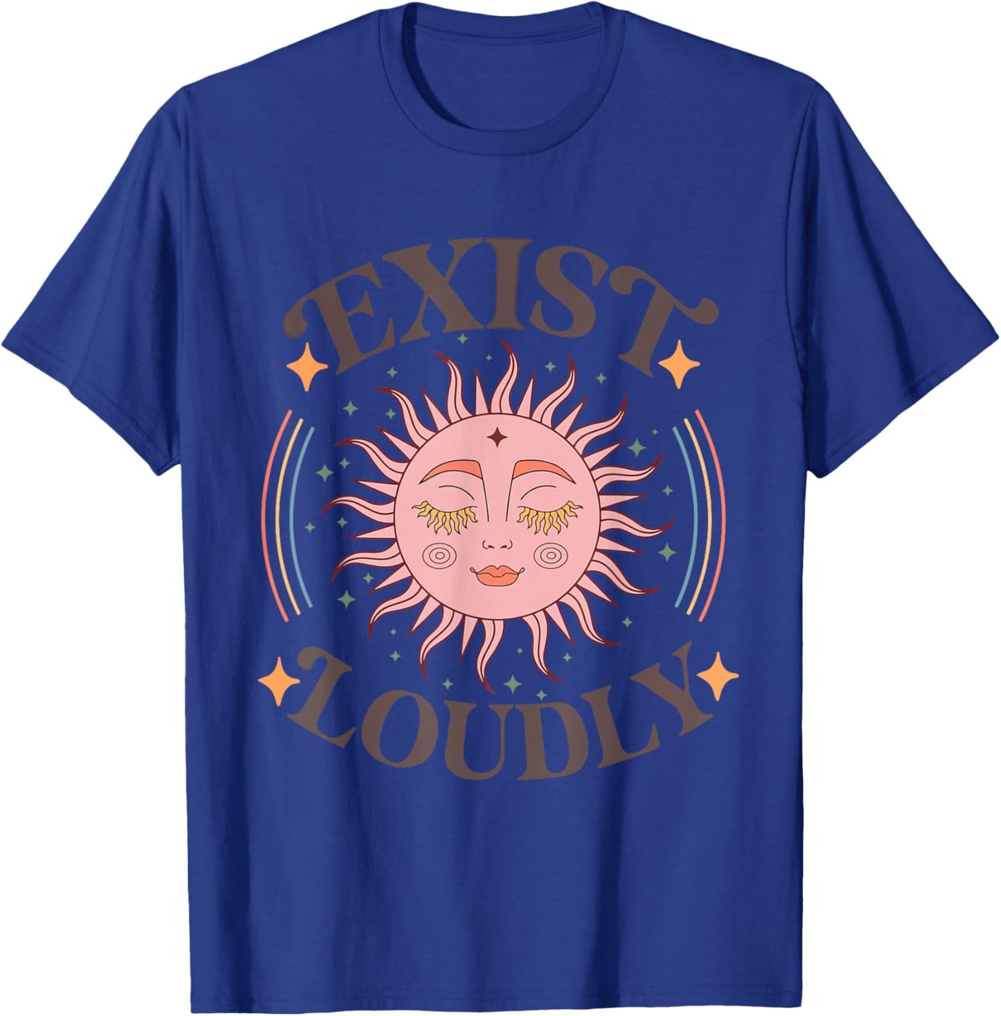 Exist loudly Funny design T-Shirt - T-Shirt | Royal