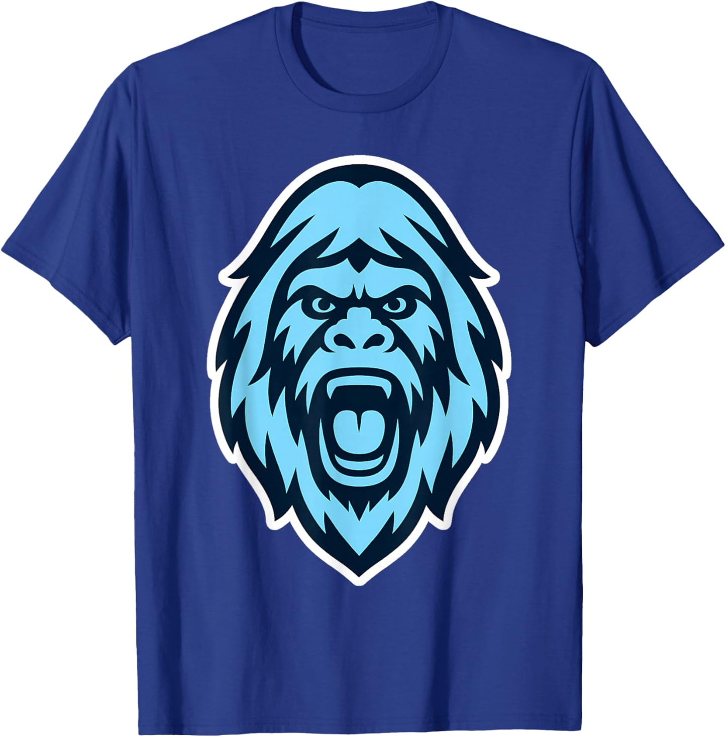 Yeti Abominable Snowman Mascot Logo T-Shirt - T-Shirt | Royal