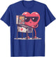 Pinball Heart Arcade Game Lunettes de Soleil rétro Saint-Valentin T-Shirt - T-Shirt | Royal