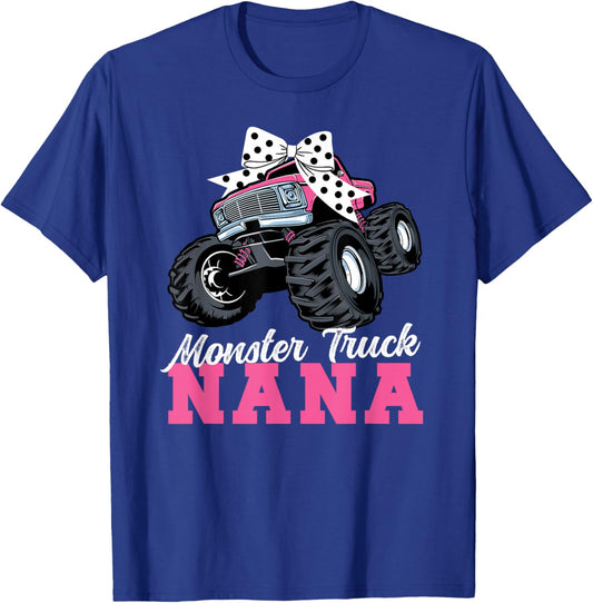 Monster Truck Nana Coquette Monster Truck Nana Grandma T-Shirt - T-Shirt | Royal