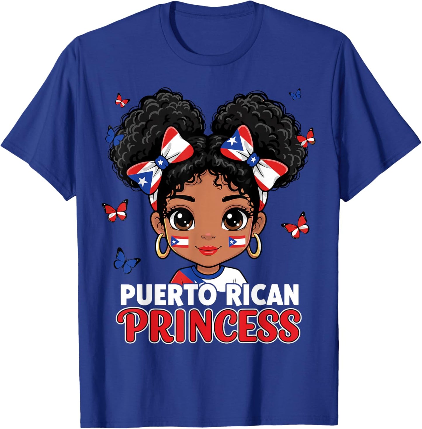 Puerto Rican Princess Puerto Rico Hispanic Heritage T-Shirt - T-Shirt | Royal
