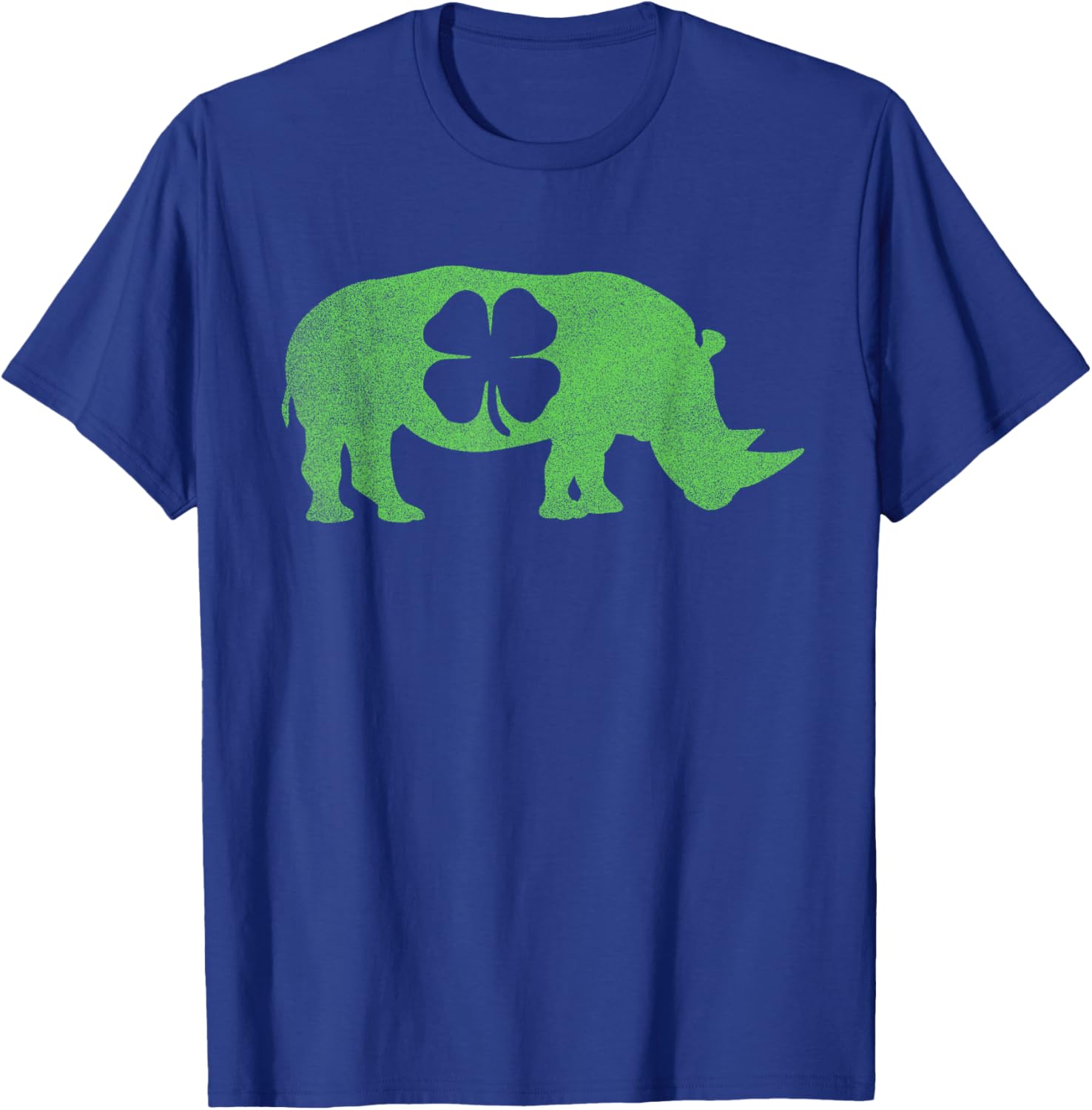 Rhino Rhinoceros - Shamrock St. Patrick's Day Saint Paddy's T-Shirt - T-Shirt | Royal