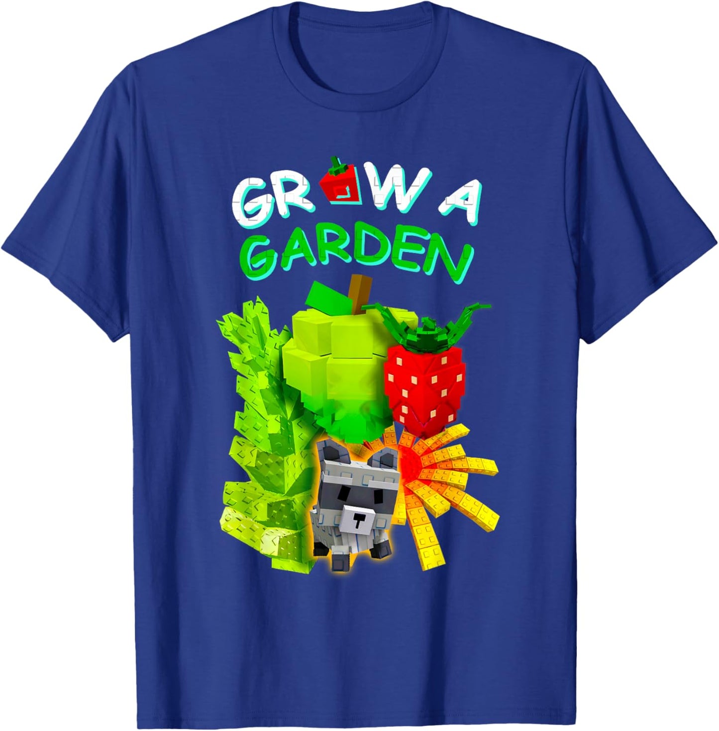 Grow A Garden Sugar Apple Romanesco Elder Strawberry Gamer T-Shirt - T-Shirt | Royal
