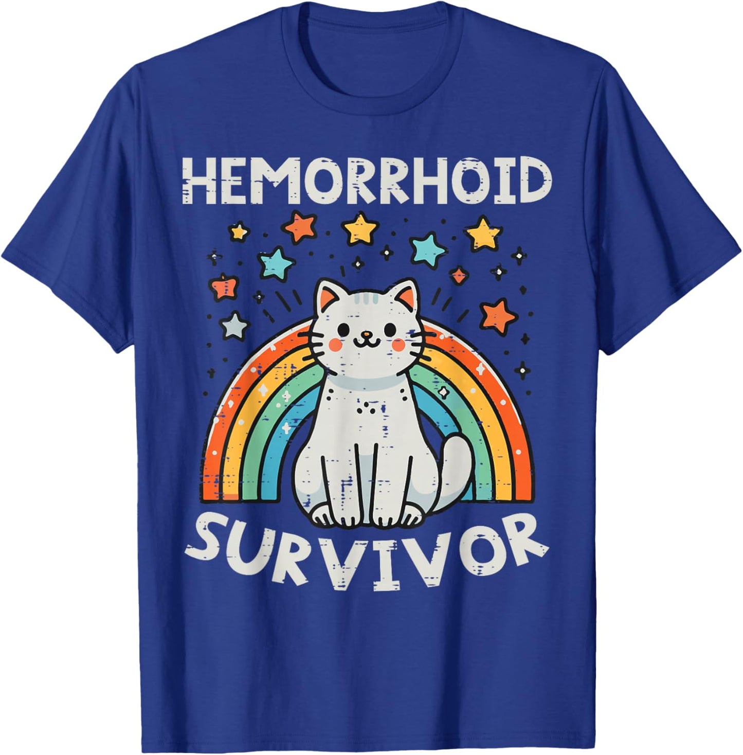 Survivor Cat Funny Cringe Weird Adult Humor Inappropriate T-Shirt - T-Shirt | Royal